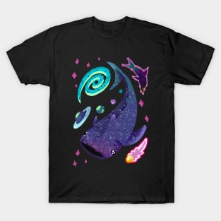 Purple Space Whale Shark of the Galaxy T-Shirt